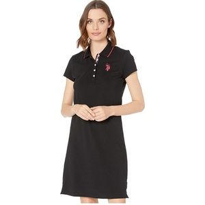 U.S. Polo Assn. | Anthracite Solid Polo Dress - Women Size XL